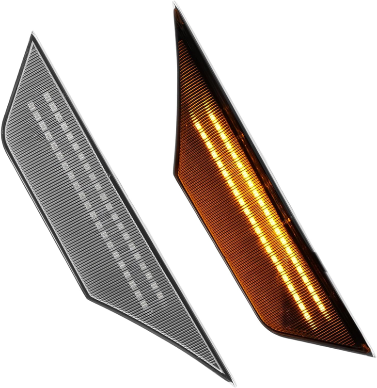 LED Side Marker Dynamic Sequential Amber Fender Lights fit Honda Civic 2016-2021 Unbranded