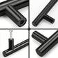 Matte Black Kitchen Handles 64Mm Stainless Steel T Bar Cupboard Drawer Pulls 2Pk Unbranded