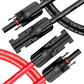 Solar Extension Cable Kit 4Mm 11AWG Tinned Copper IP67 Pre Crimped Wire 3M 3M