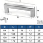Kitchen Cabinet Handles 128Mm Stainless Steel Silver Brushed T Bar Drawer Pulls Unbranded