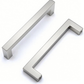 Kitchen Cabinet Handles 128Mm Stainless Steel Silver Brushed T Bar Drawer Pulls Unbranded