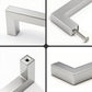 Kitchen Cabinet Handles 128Mm Stainless Steel Silver Brushed T Bar Drawer Pulls Unbranded