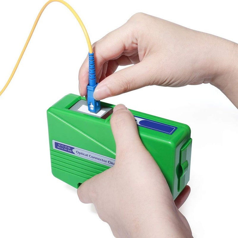 Fiber Optic Cleaning Box Connector Cleaner Cassette SC FC ST LC Tape Tool 550 Us Unbranded