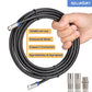 2M RG6 TV Coaxial Cable 75Ohm Satellite Aerial F Connectors Coupler White 3GHz Unbranded