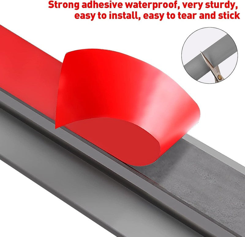 Rubber Threshold Ramp Self Adhesive Door Strip Non Slip Wheelchair 2M Grey 20Mm Unbranded
