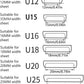 PVC U Shape Edging Trim Self Adhesive Flexible Skirting Strip 20Mm Wood Grain 5m Unbranded