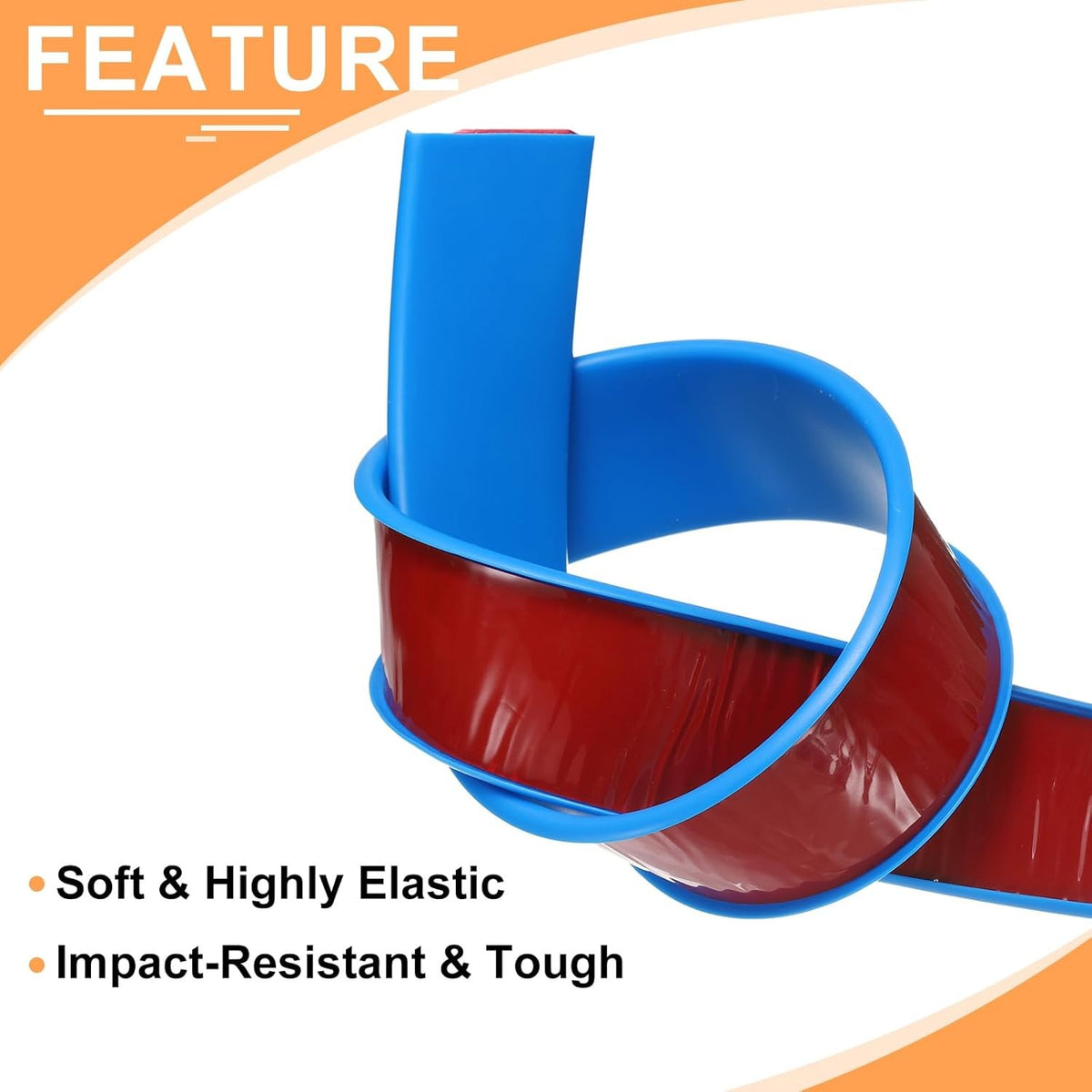 Blue U Shape Edge Banding Self Adhesive TPE Furniture Trim Protector 36Mm X 6M Unbranded