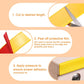 Yellow U Shape Edge Banding Self Adhesive TPE Furniture Trim Protector 40Mm X 6M Unbranded