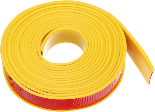 Yellow U Shape Edge Banding Self Adhesive TPE Furniture Trim Protector 32mm x 6M Unbranded