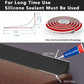 Shower Water Barrier Silicone Wet Room Floor Strip Grey 4M Bathroom Splash Guard Unbranded