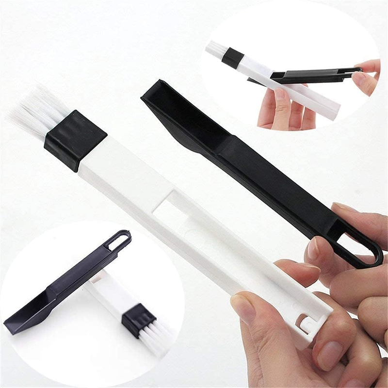 Window Groove Cleaning Brush Set Door Track Keyboard Gap Cleaner Dustpan Pink Unbranded