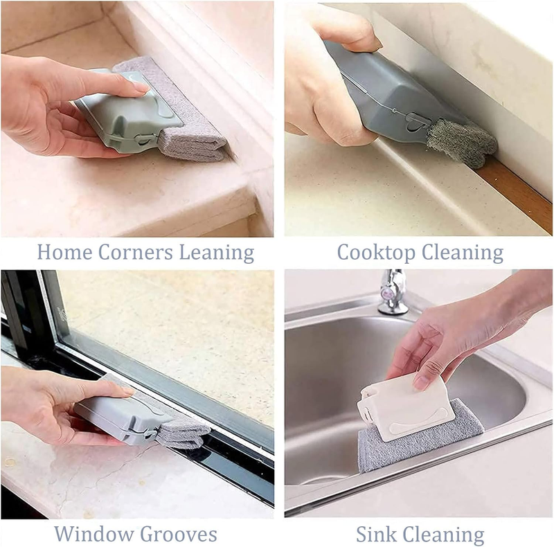 Window Groove Cleaning Brush Set Door Track Keyboard Gap Cleaner Dustpan Pink Unbranded