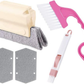 Window Groove Cleaning Brush Set Door Track Keyboard Gap Cleaner Dustpan Pink Unbranded