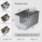 Stainless Steel Cat Litter Tray High Sided Metal Box Large Corner Entry Wheels Does not apply