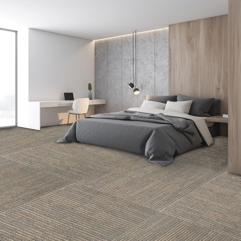 Heavy Duty Carpet Tiles 20 Pack Non Slip Floor Squares Office Home Gym 50X50Cm Unbranded