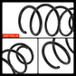 Front Suspension Coil Springs Pair fitHyundai I30 Kia Ceed Shock 54630A2614 Does not apply