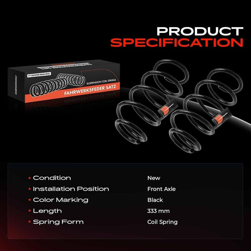 Front Suspension Coil Springs fit Ford Kuga Mk2 DM2 RA1424 2012-on CV615310CGA Unbranded