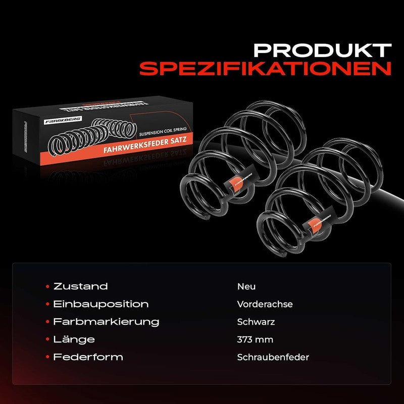 Front Suspension Coil Springs Pair Vauxhall Insignia A G09 Replacement 13219114 Does not apply