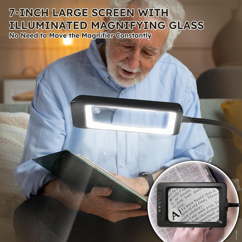 Magnifying Glass With Light 10X 30X 60 LED Floor Stand Clamp Reading Craft Lamp Does not apply