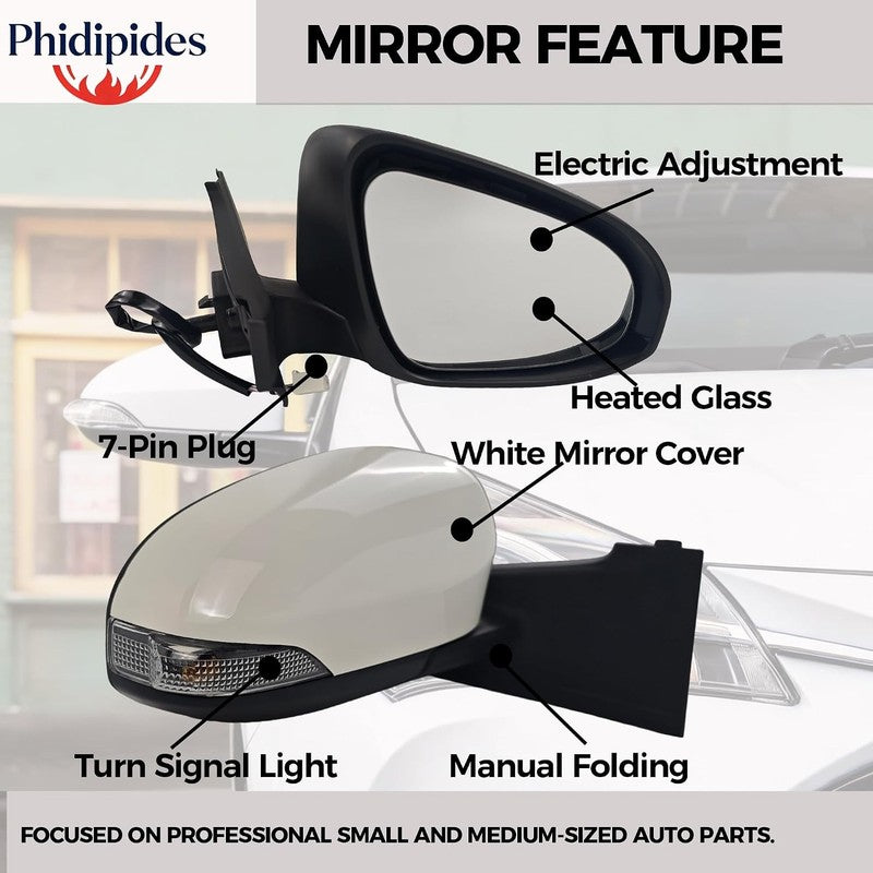 Right Wing Mirror fit Toyota Yaris XP130 2012 2020 Electric 7Pin 879100D580 Does not apply
