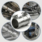 Exhaust Clamp 45 55mm Stainless Steel Sleeve Pipe Connector 140mm Reducer Repair Does not apply