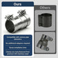 Exhaust Clamp 51-63mm Stainless Steel Sleeve Pipe Connector 140mm Reducer Repair Does not apply