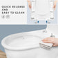 D Shape Toilet Seat Soft Close Quick Release White Heavy Duty Top Fixing Hinges Does not apply