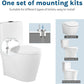 D Shape Toilet Seat Soft Close Quick Release White Heavy Duty Top Fixing Hinges Does not apply
