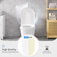 D Shape Toilet Seat Soft Close Quick Release White Heavy Duty Top Fixing Hinges Does not apply