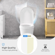 D Shape Toilet Seat Soft Close Quick Release White Heavy Duty Top Fixing Hinges Does not apply