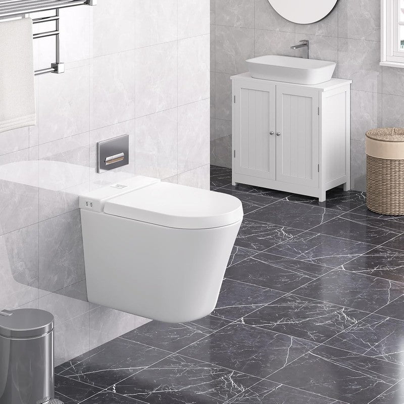 D Shape Toilet Seat Soft Close Quick Release White Heavy Duty Top Fixing Hinges Does not apply