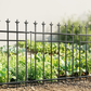 Metal Garden Fence Panels Decorative 5 Pack 71Cm High Rustproof Pet Barrier 2.8M Does not apply