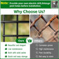 Metal Garden Fence Panels Decorative 5 Pack 71Cm High Rustproof Pet Barrier 2.8M Does not apply