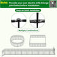 Metal Garden Fence Panels Decorative 5 Pack 71Cm High Rustproof Pet Barrier 2.8M Does not apply