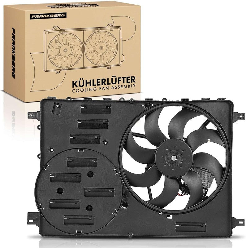 Radiator Cooling Fan With Frame fit Evoque L538 Discovery Sport L550 LR044833 Does not apply
