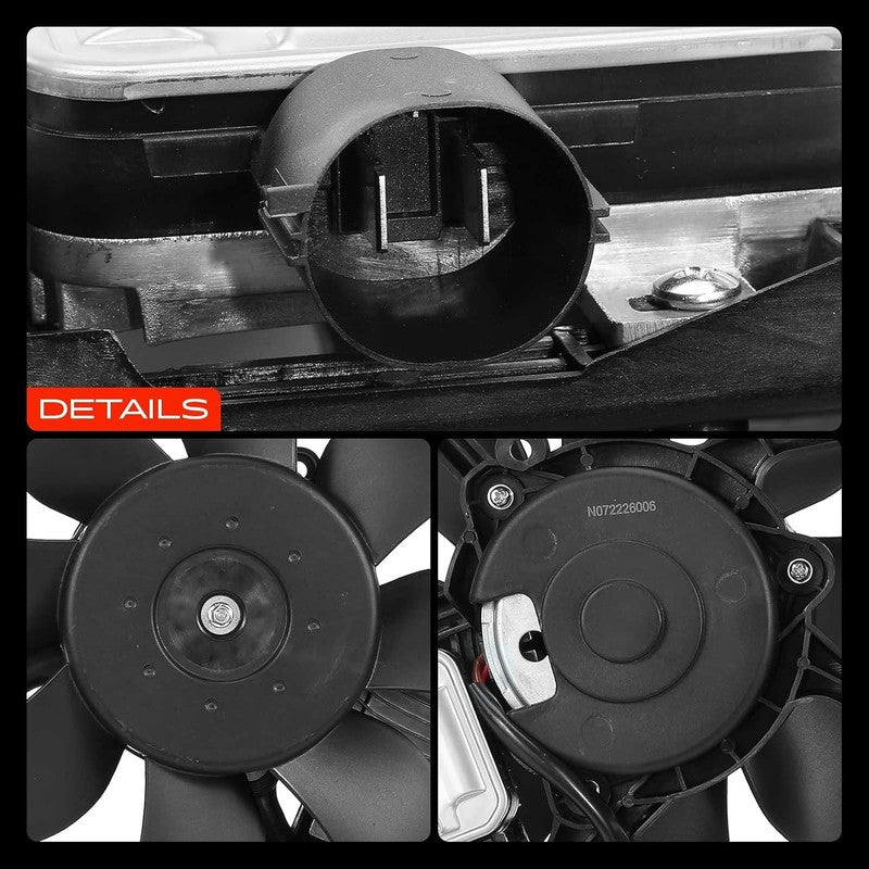 Radiator Cooling Fan With Frame fit Evoque L538 Discovery Sport L550 LR044833 Does not apply