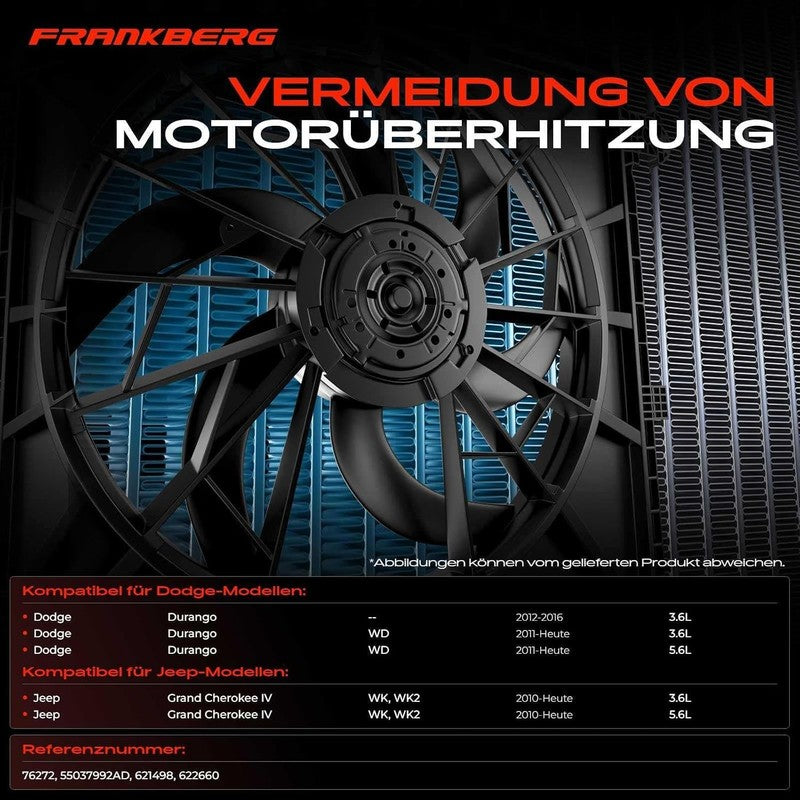 Engine Cooling Fan Clutch fit Dodge Durango Jeep Grand Cherokee 55037992AD Does not apply