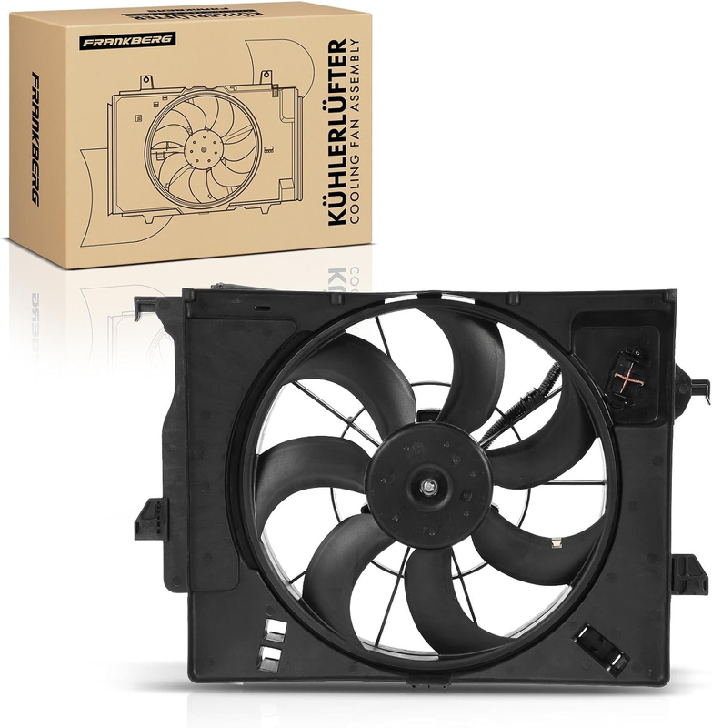 Radiator Cooling Fan fit Hyundai Accent Kia Rio 390mm 2 Pin 7 Blade With Frame Does not apply