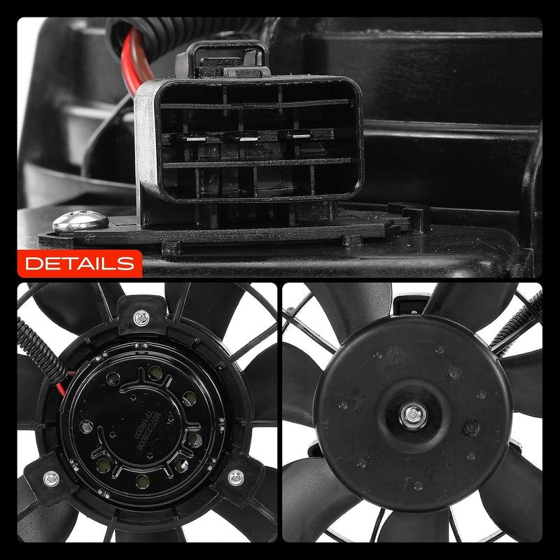 Radiator Cooling Fan fit Hyundai Accent Kia Rio 390mm 2 Pin 7 Blade With Frame Does not apply