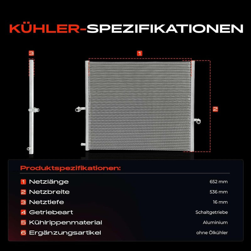 Engine Radiator fit Mercedes GLE GLS G Class W463 W167 X167 A1675000300 Does not apply