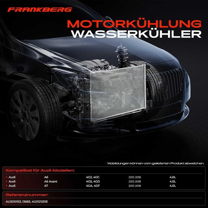 Engine Radiator fit Audi A6 C7 A7 4.0L Petrol Cooling Radiator 20124G0121251E Does not apply