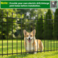 Metal Garden Fence Panels 5 Pack 91Cm High 3.5M Rustproof Pets Barrier Black Set Does not apply
