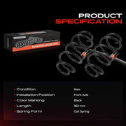 Front Coil Springs Pair fit Mondeo Mk5 CE CD CF 2014+ DG9C5310DEC Does not apply