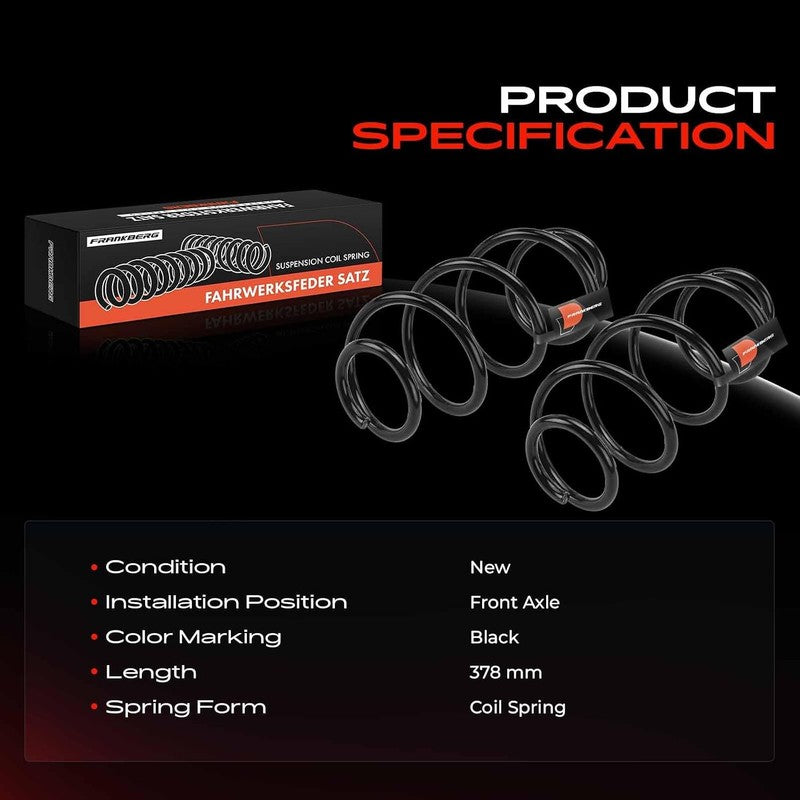 Rear Coil Springs Pair fit Citroen DS5 Peugeot 308 CC Suspension 4066815 Does not apply