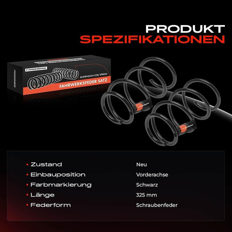 Front Coil Springs Pair fit Corolla Verso AR10 2004-2009 Suspension 481310F020 Does not apply
