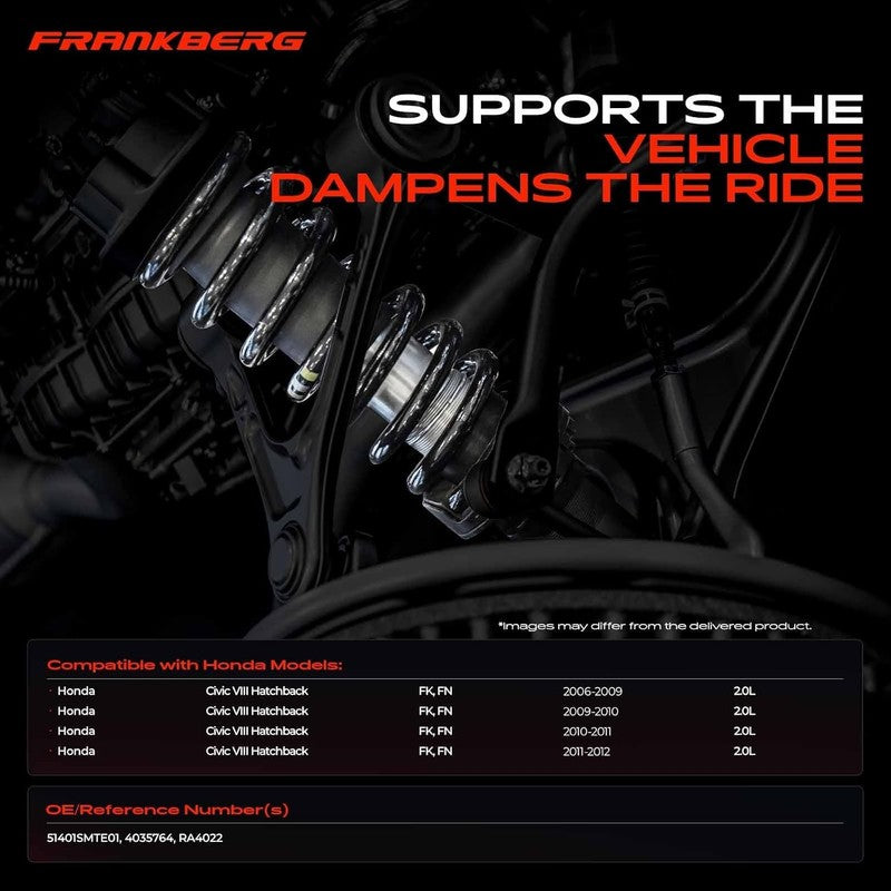 Front Coil Springs fit Civic VIII FK FN 2006-2012 Suspension 51401SMTE01 4035764 Does not apply