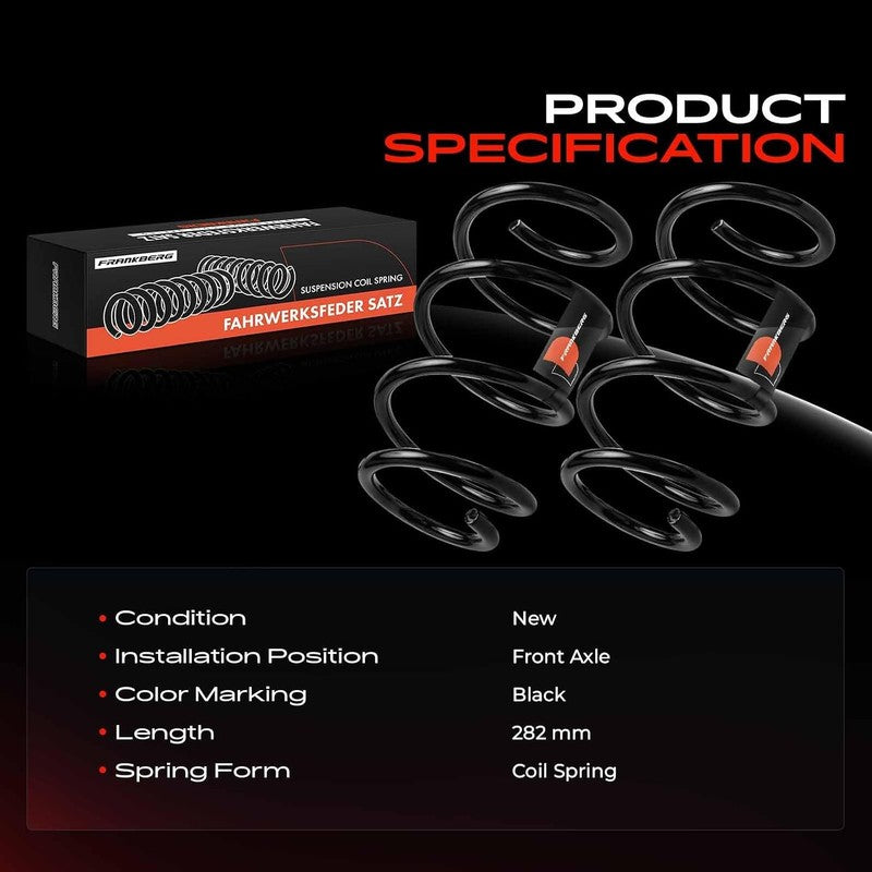 Front Coil Springs fit Civic VIII FK FN 2006-2012 Suspension 51401SMTE01 4035764 Does not apply
