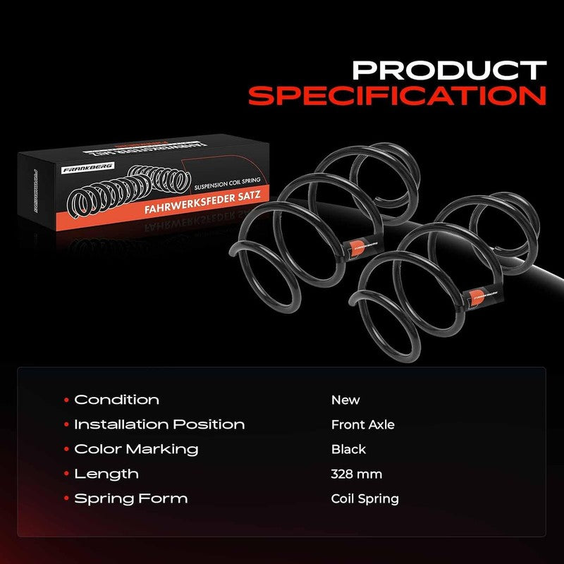 Front Coil Springs Pair fit i30 GD Ceed JD 2012-2024 Suspension 54630A6214 Does not apply