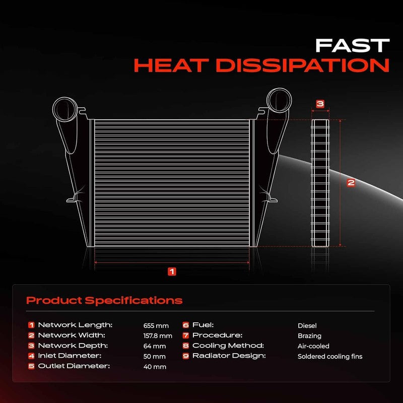 Intercooler Charge Air Cooler fit Nissan X Trail Renault Koleos 2.0 14461JG70B Does not apply