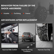 Front Shock Absorbers Gas Pressure fit Kia Picanto TA Suspension 546601Y100 Does not apply